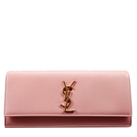 VERY RARE! AUTHENTIC YSL SAINT LAURENT MONOGRAM CLUTCH CASSANDRE IN GRAINED POUR - Picture 4 of 8